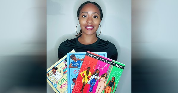 Black Woman, Former Corporate Auditor Turned Book Illustrator, Launches Coloring Books For Children and Adults